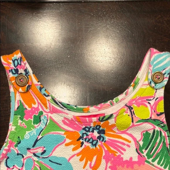 Lilly Pulitzer Girls Multicolor Floral Top, Girls Size XL (14/16) - Picture 6 of 9
